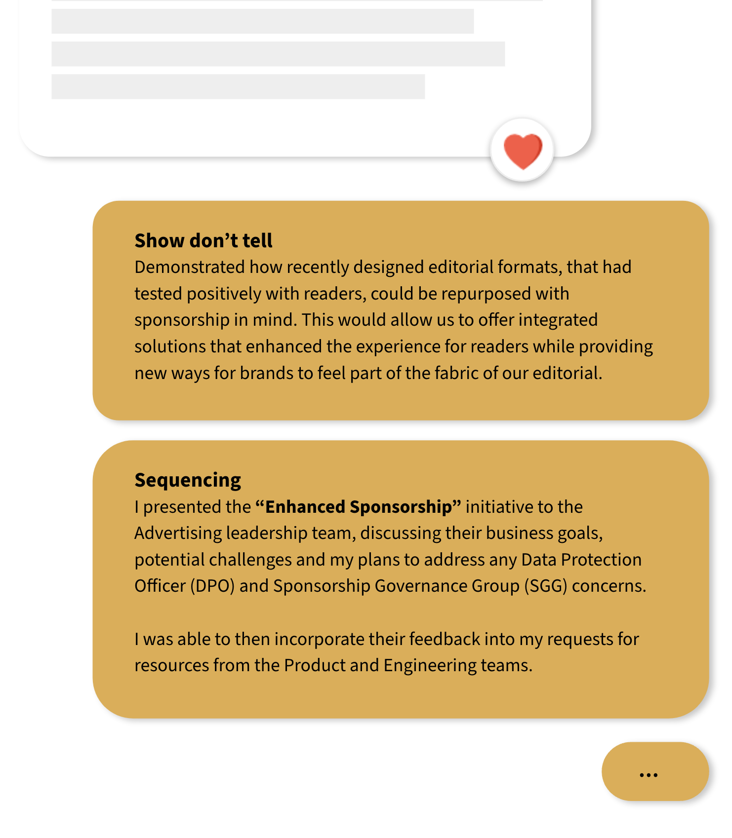 Getting buy-in. 
Gaining momentum.