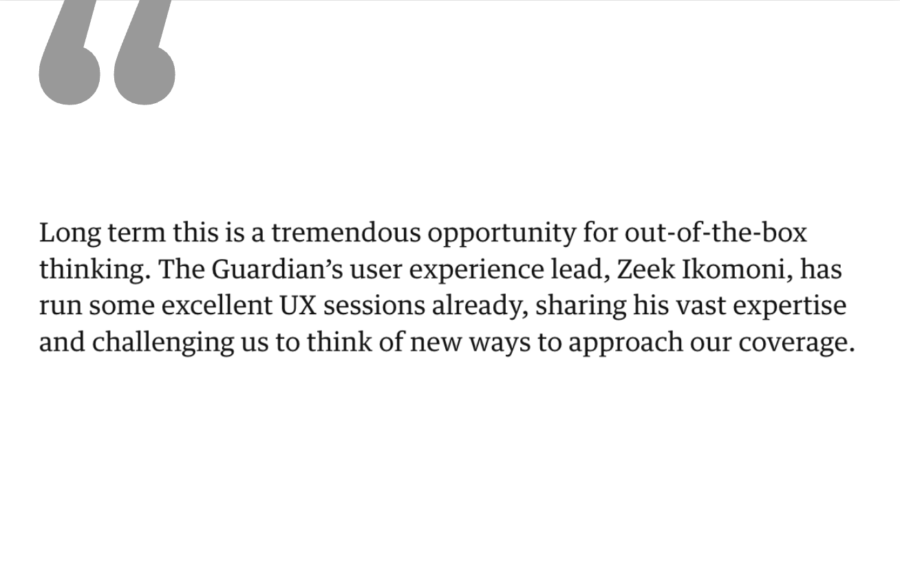 Developing ideas:
Collaboration and leadership